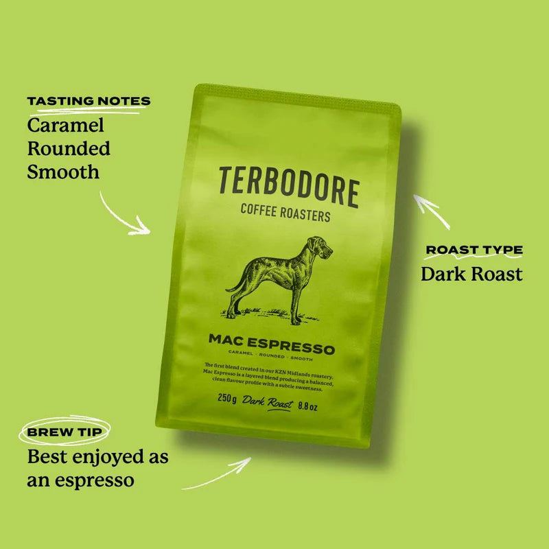 Terbodore Coffee - Mac Espresso Blend | 250g - 1kg